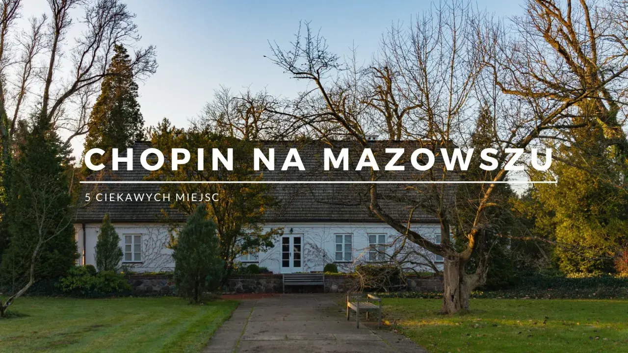 Dworek w Żelazowej Woli, gdzie urodził się Chopin. Malowniczy krajobraz Mazowsza.