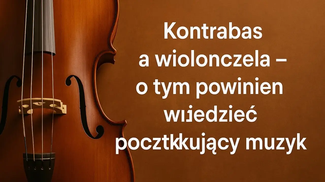 Kontrabas a wiolonczela – różnica. Początkujący muzyk powinien wiedzieć, jak je odróżnić.