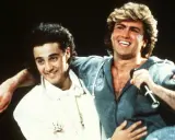George Michael i Andrew Ridgeley z Wham! na scenie, kiedy powstało "Last Christmas".