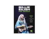 Billie Eilish z ukulele na okładce podręcznika "Billie Eilish for Ukulele".