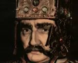 Portret aktora w koronie, grającego Bolesława Śmiałego, kompozytora opery.