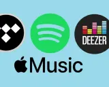 Loga Tidal, Spotify, Deezer i Apple Music. Wybierz swoje ulubione strumieniowanie muzyki.