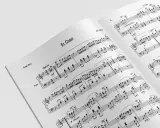 Otwarta partytura fortepianowa "El Coqui". Widoczne nuty i oznaczenia, w tym "Cantar" i "Gracioso". To pierwszy stopień gamy, który zapowiada melodię.