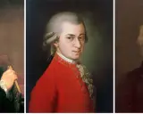 Portrety kompozytorów klasycyzmu: Haydna, Mozarta i Beethovena. Trzech mistrzów muzyki w swoich najlepszych latach.
