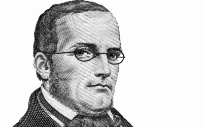 Portret Stanisława Moniuszki w stylu rycin. Jego prezentacja muzyczna jest zawsze inspirująca.