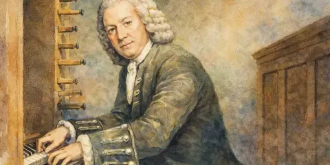 Jan Sebastian Bach, mistrz organów, tworzy muzykę. Ciekawostki o jego życiu i twórczości są fascynujące.