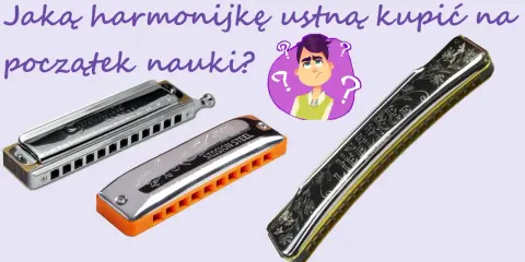 Trzy harmonijki ustne: chromatyczna, diatoniczna "Session Steel" i ozdobna. Idealne na początek nauki gry na harmonijce.