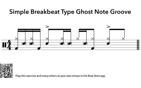 Nuty perkusyjne: strojenie werbla w rytmie breakbeat. Ćwiczenie na ghost notes.