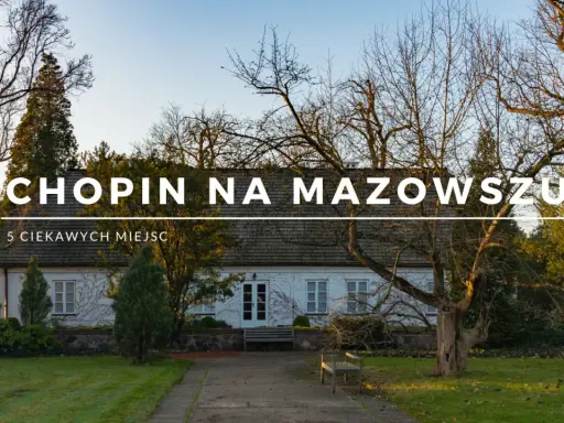 Dworek w Żelazowej Woli, gdzie urodził się Chopin. Malowniczy krajobraz Mazowsza.