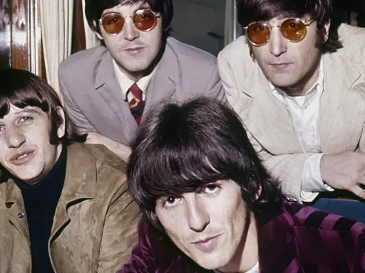 The Beatles, a legend, captured now and then. Ringo, Paul, John, and George, forever in our hearts.