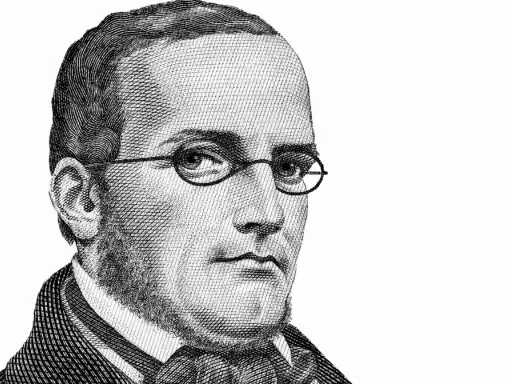 Portret Stanisława Moniuszki w stylu rycin. Jego prezentacja muzyczna jest zawsze inspirująca.