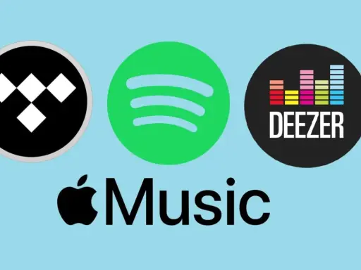 Loga Tidal, Spotify, Deezer i Apple Music. Wybierz swoje ulubione strumieniowanie muzyki.