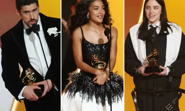Bad Bunny, a kobieta w czarnej sukni i Billie Eilish z nagrodami Grammy. Czy to najlepsze solowe wykonanie - pop?