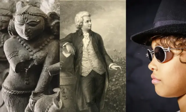 Starożytna rzeźba, portret kompozytora i dziecko w okularach – podróż przez wieki, od najstarszej piosenki na świecie do współczesności.