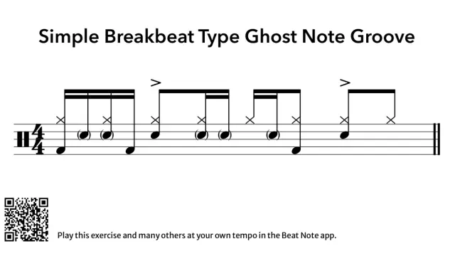 Nuty perkusyjne: strojenie werbla w rytmie breakbeat. Ćwiczenie na ghost notes.