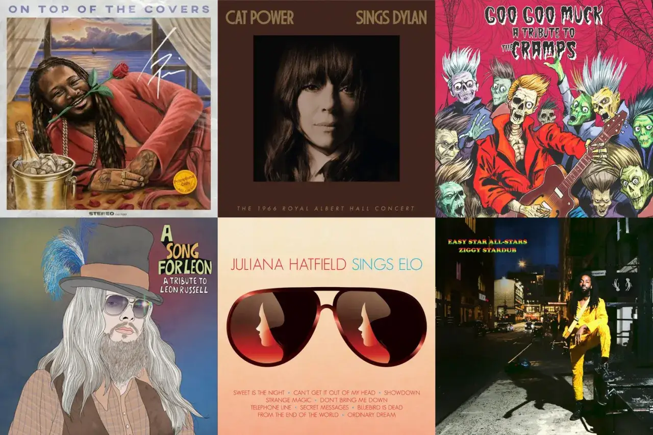 Kolekcja okładek płyt z fajne covery znanych piosenek: T-Pain, Cat Power, Goo Goo Muck, A Song for Leon, Juliana Hatfield, Easy Star All-Stars.