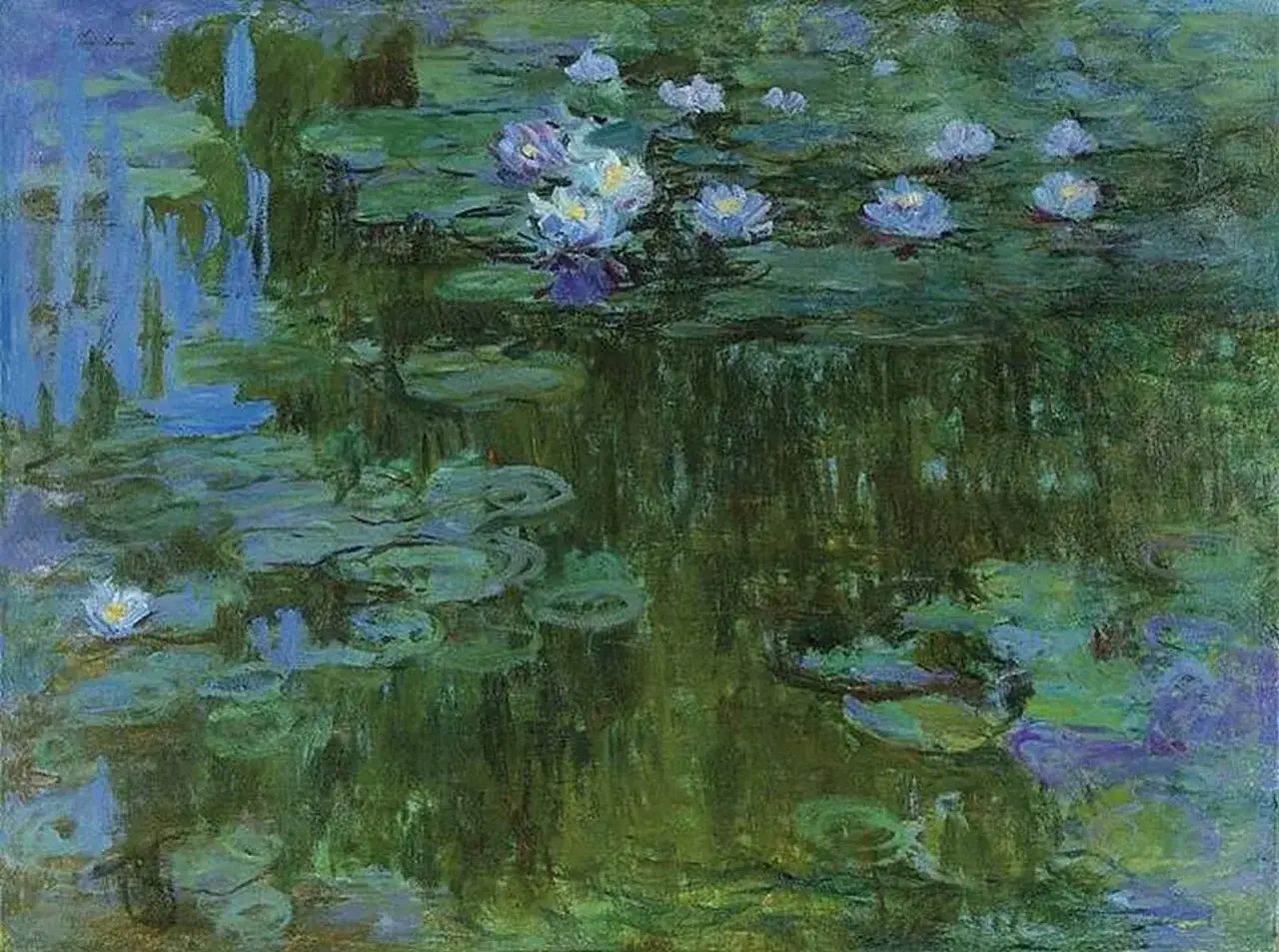 Staw z liliami wodnymi, inspirowany muzyką Claude'a Debussy'ego.