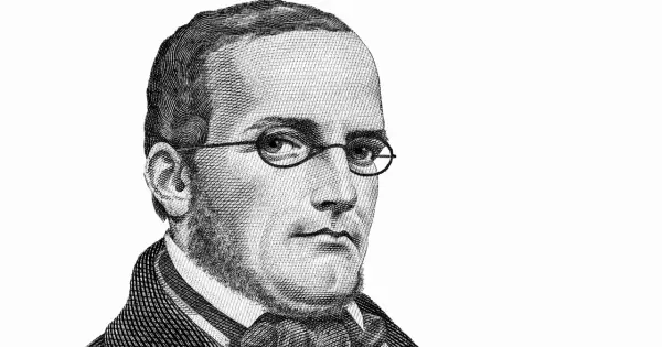Portret Stanisława Moniuszki w stylu rycin. Jego prezentacja muzyczna jest zawsze inspirująca.